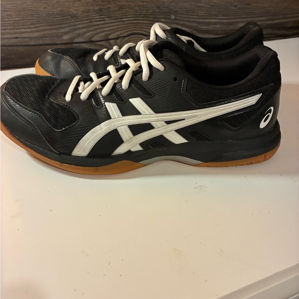 Asics Black White Gum Court Sneakers